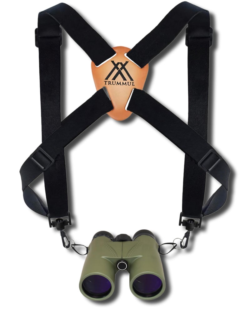 Trummul Binocular Harness Strap Best Chest Harness Strap for Hunters Photographers and Golfers (Black) - Image 1